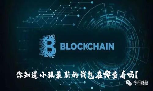 你知道小狐最新的钱包在哪查看吗？